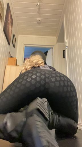 Cum on my riding helmet
