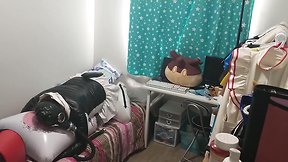 Pvc penguin cosplay gasmask breathplay CD hump inflatable