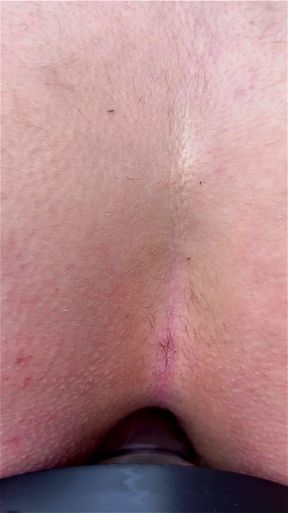 1st time riding dildo