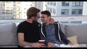 Horny Stepdad Threesome With Twink And Jock Stepson - Austin Lock, Alex Killian