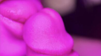 Close up slow sensual blowjob with cum dripping deep throat
