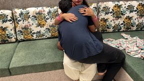 STEPMOMMY'_S BOY - Caring MILF Saara Lets Her Neglected Stepson Cuddle Her Big Tits To Comfort Him