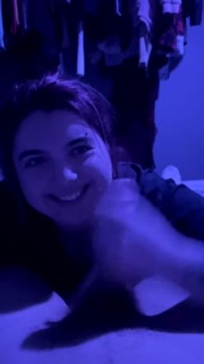 Amateur British Teen Gives Blowjob