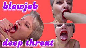 Blowjob, Stepmom deep throat