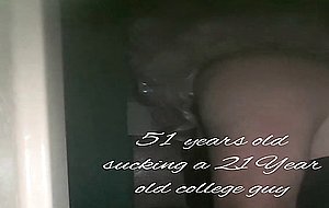 Nasty mature iowa cd dusty does another college guy at glory hole