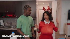 REALITY KINGS - Stepmom Arabelle Raphael &amp; Stepdaughter Valerica Steele Share Damion's Huge Cock In A Wild Threesome