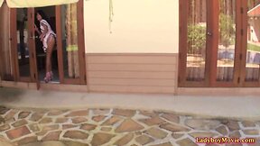 Spanked ladyboy mint smokes cigarette - explicit content
