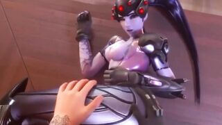 Overwatch Widowmaker three SFM  Blender 3D Animated Porn Compilation