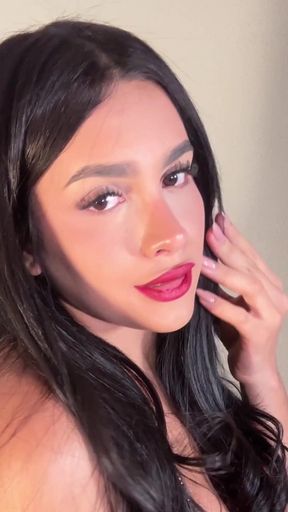 Powerful moment from "Viviana Trans Latina Sexy Teasing Juan Roleplay Hot Masturbation"