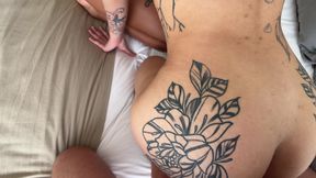 Spit on Her Pussy and Dance on My Dick - FFM Threesome - Hardcore Action in Doggy Style and Missionary in POV