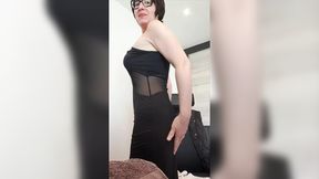 Julie has to insert giant in the office and wear it for 4 hours