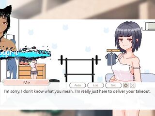 Delivery Sexy - Delivering packages and encounter Sakura who loves to work out and protein like cum