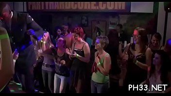 Tons of gangbang on dance floor