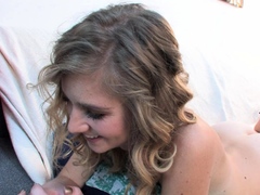 Amateur Megan Madsen uncontrollably orgasms on a big