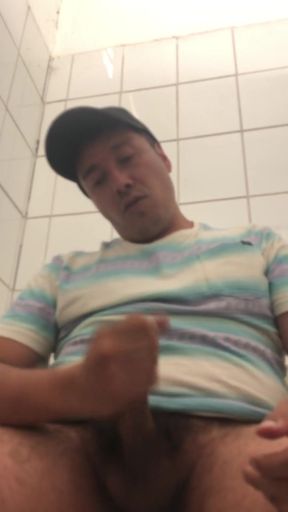 Jaw-dropping moment from "Jerking Off in the Bathroom While the Janitor Watches Me Get Off"