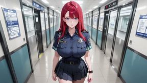 Office Uniform Too Tight, Elevator Door Squeezes Her Waist!