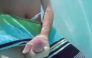 Public Pool Masturbation Caught on Tape
