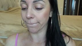 yawn at the bright light from the window m