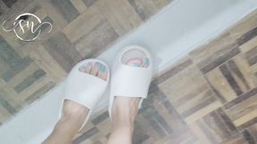 Slippers and spit humiliating you