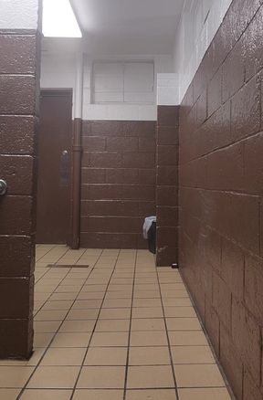 Playing Inside and Outside Around a Public Bathroom