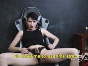 JOI - Guided wank with my strap on