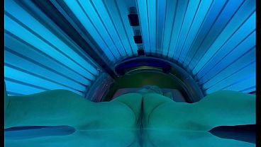 Voyeur Exhibitionist Milf Tanning Bed Veronica Beach Orgasm Close-up Girlfriend Pussy