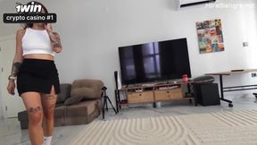 Tattooed Stepmom Smothers Face Then Begs For Big Ass Anal Destruction