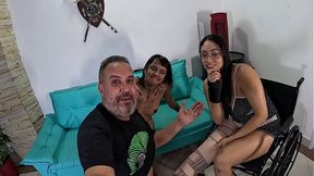 Latina babe's ass gets licked and fucked by cameraman