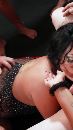 German Curvy BBW Pornstar Ashley Cumstar at Creampie Gangbang with Her Best Friend