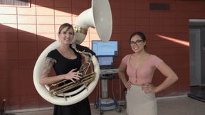 Keilani and Reagan Try Out the Sousaphone (MP4 - 720p)