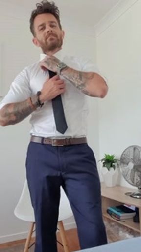 Suits and ties, cock rings and cum