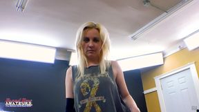 Part 1 of 2 Amelea brings Nicole to fake Porn audition gets naked and sucks cock for the camera