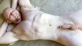 Cute Bear Ryan Judd Moans While Jacking His Thick Hard Cock – Hot Solo GayHoopla