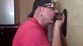 Tattooed Black Gloryhole Suck & Fuck