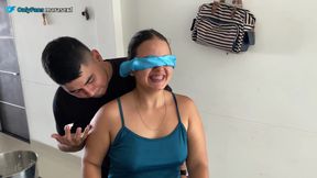 Big natural ass girlfriend accidentally got creampie