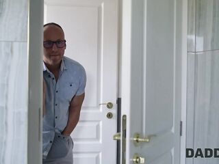 DADDY4K. Hot playgirl Vixi Rafi was screwed roughly by her boyfriend's Dad