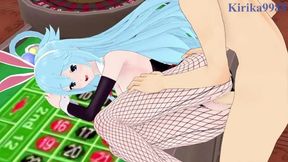 Kazuma and Aqua's steamy casino fuck fest gets wild.