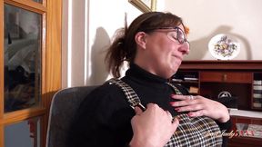 Aunt Judy's XXX - Your 48yo Busty Redhead MILF Boss Ruby Catrall Sucks Your Cock at the Office