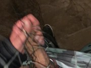 my COCK got tangled in a NET while trying to JERK OFF