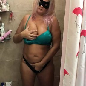 Hot Blonde Whore in the Shower