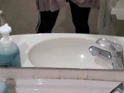 女装　店内トイレ　オナニー