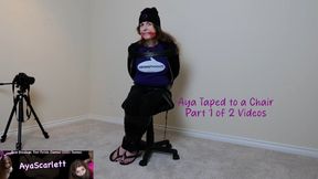 Aya Scarlett - Part 1 - Aya Taped to a Chair