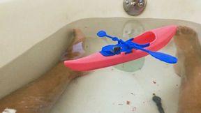 Giantess Buys Canoe for her Tinies 1080 smaller