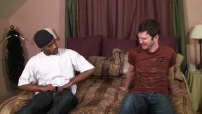 Two handsome gay boys making love