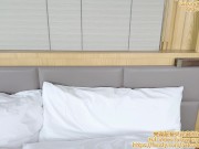 美脚桃桃足交绝叫性爱~高潮迭起，落地窗前内射中出~完整版关注我的fansly或推特进电报群哦~