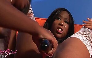 Girl Grind - Amerie & Taya Silvers Can't Keep Their Hands Off Of Each Other's Soft Skin & Pussy