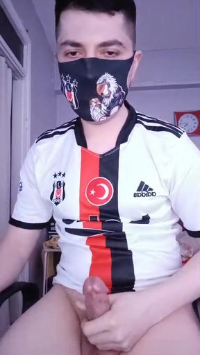 Turkish Jersey Masturbation at Home Cumshot