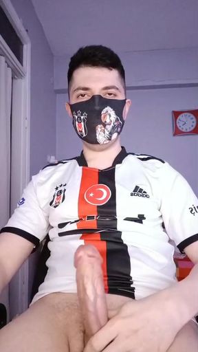 Turkish Jersey Masturbation at Home Cumshot