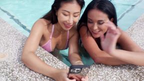 anissa kate and nicole doshi with a bbc