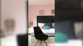 Latina chick gets off with big dildo